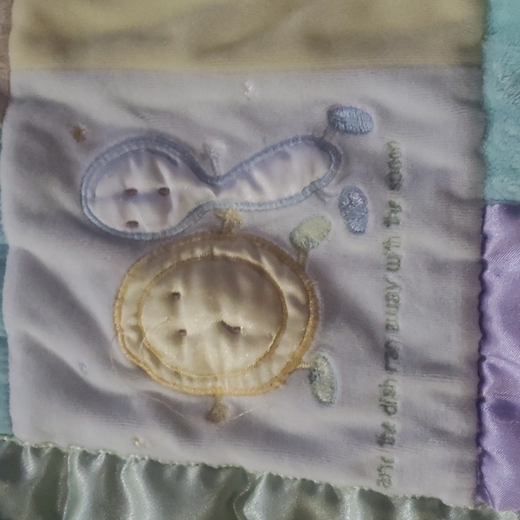 Nursery Rhymes patchwork mixed media baby duvet cover blanket - Picture 3 of 10